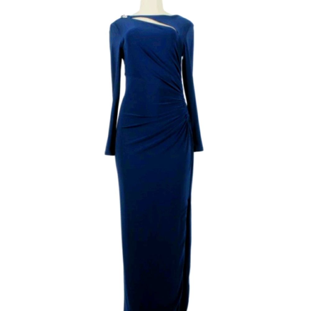 Navy Blue Ralph Lauren Evening Gown